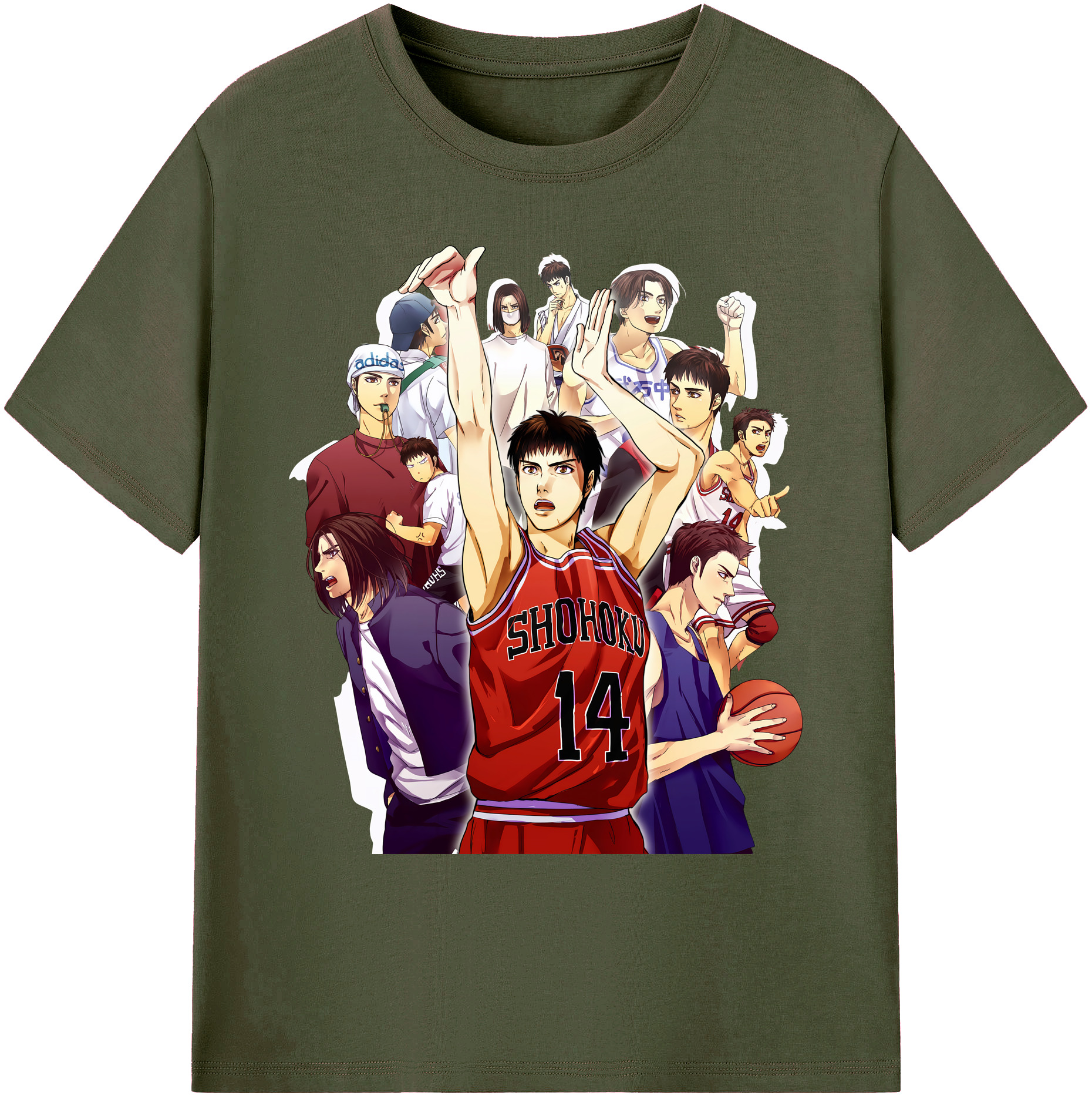 （画像用） SLAM DUNK／スラムダンク 綿100％ メンズ半袖Tシャツ｜肌触りやわらか＆通気性